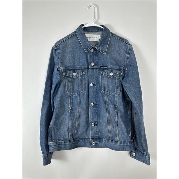 CK Calvin Klein Jeans Denim Jean Jacket - Men's Size Small - Picture 1 of 12